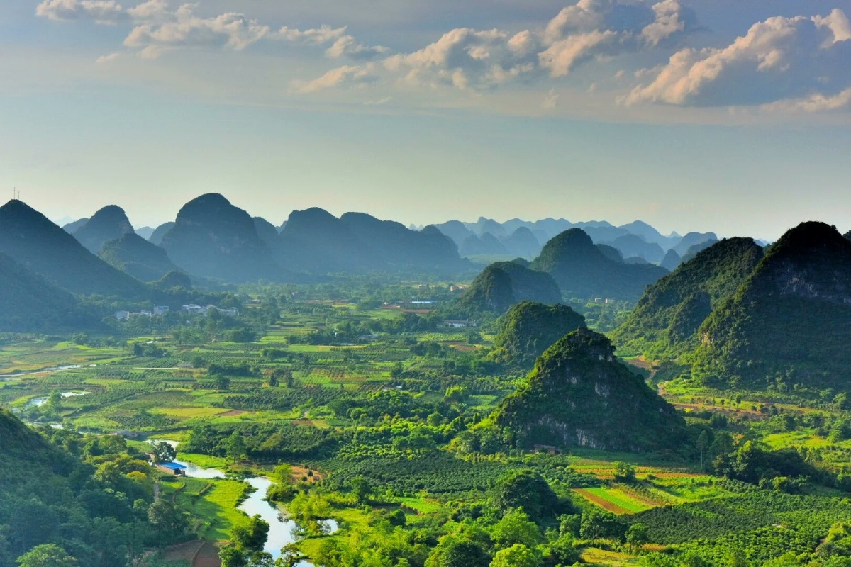 翠屏山顶观日落