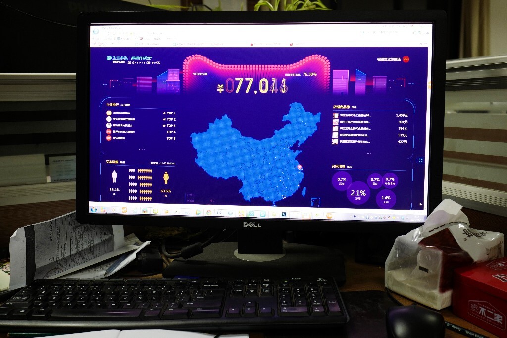 18、15分钟完成销售7.7万元。