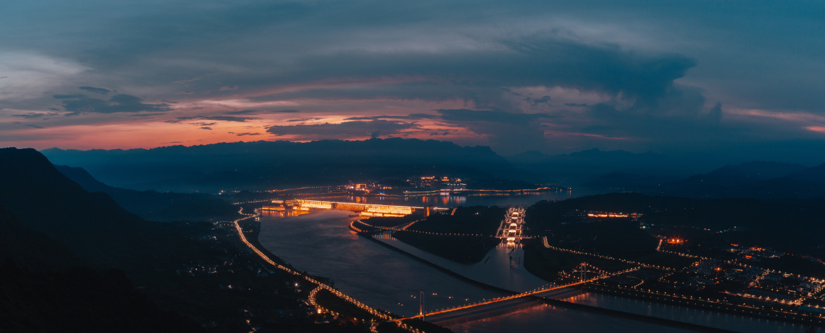 长江三峡夜景