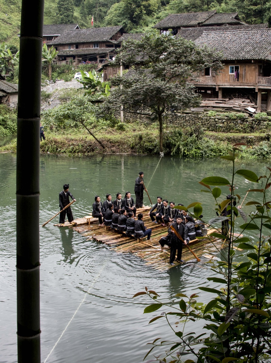贵州从江水上壮族大歌展非遗魅力