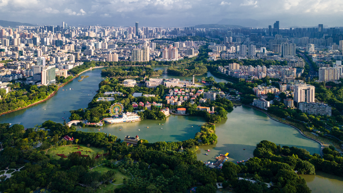 摄于福州西湖公园