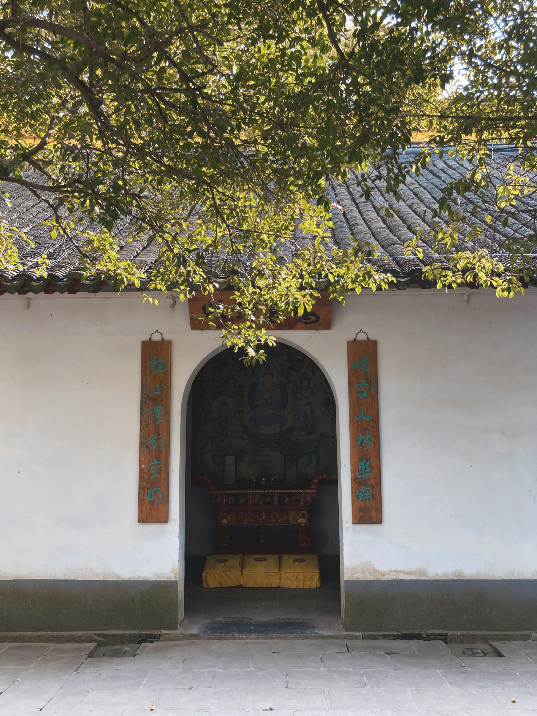 常熟日常兴福寺喝茶吃蕈油面
