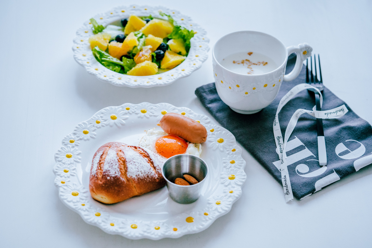 嗨早餐美好的一天开始了