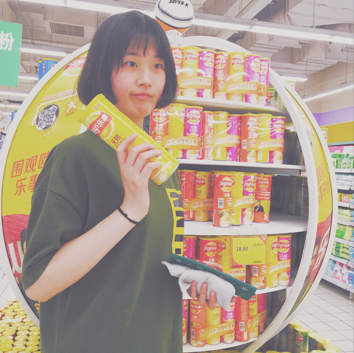 shopping - 逛超市, 手机摄影, qute, 人像 - 姜卓妍