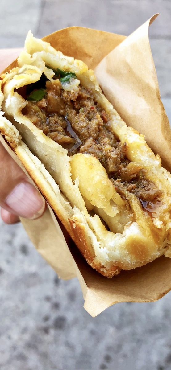 金丝牛肉饼01一口爆浆味道一极棒