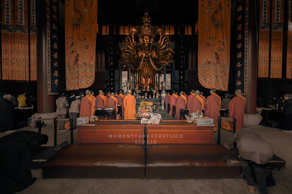 杭州法净寺在祈福