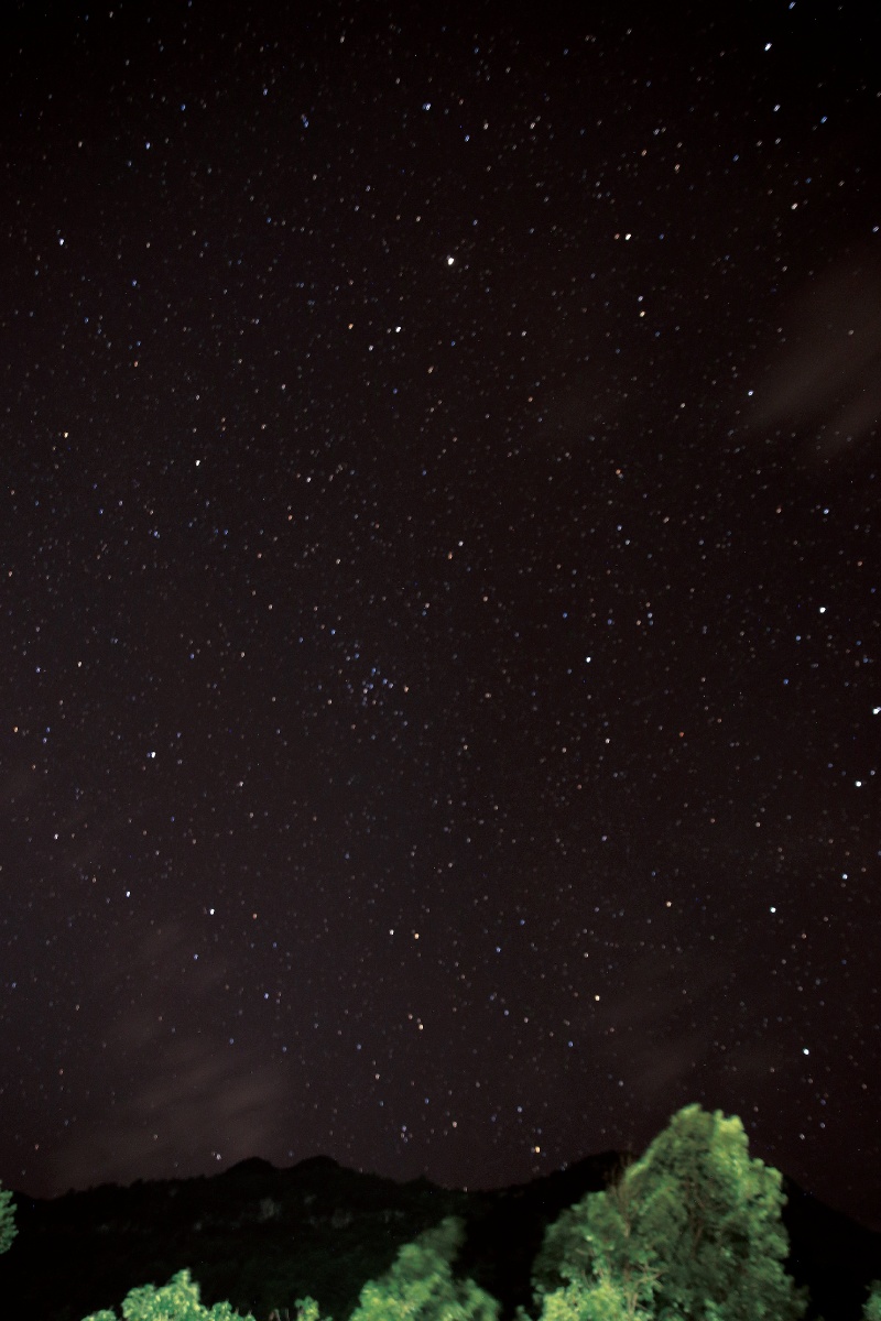 没有三脚架拍摄的星空有点像小飞虫哈哈