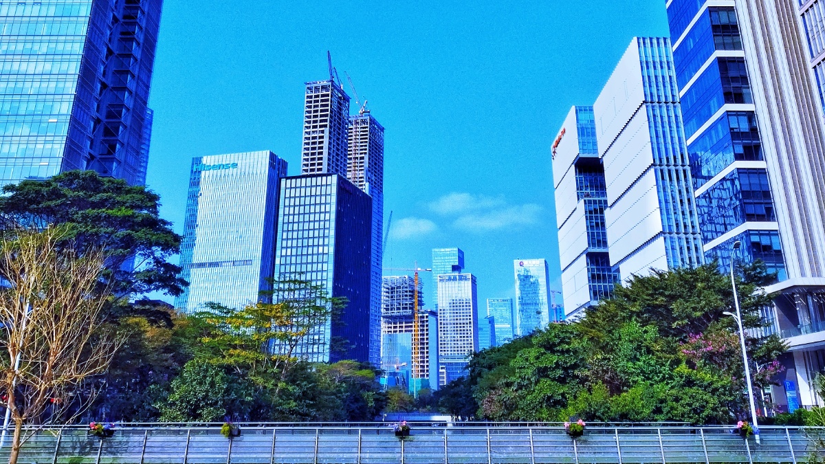 深圳南山区后海的高楼大厦