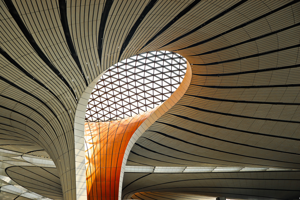 大兴机场打卡thankstoadpingenieriezahahadid为我们带来交响乐般华美