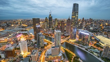天津津湾夜景