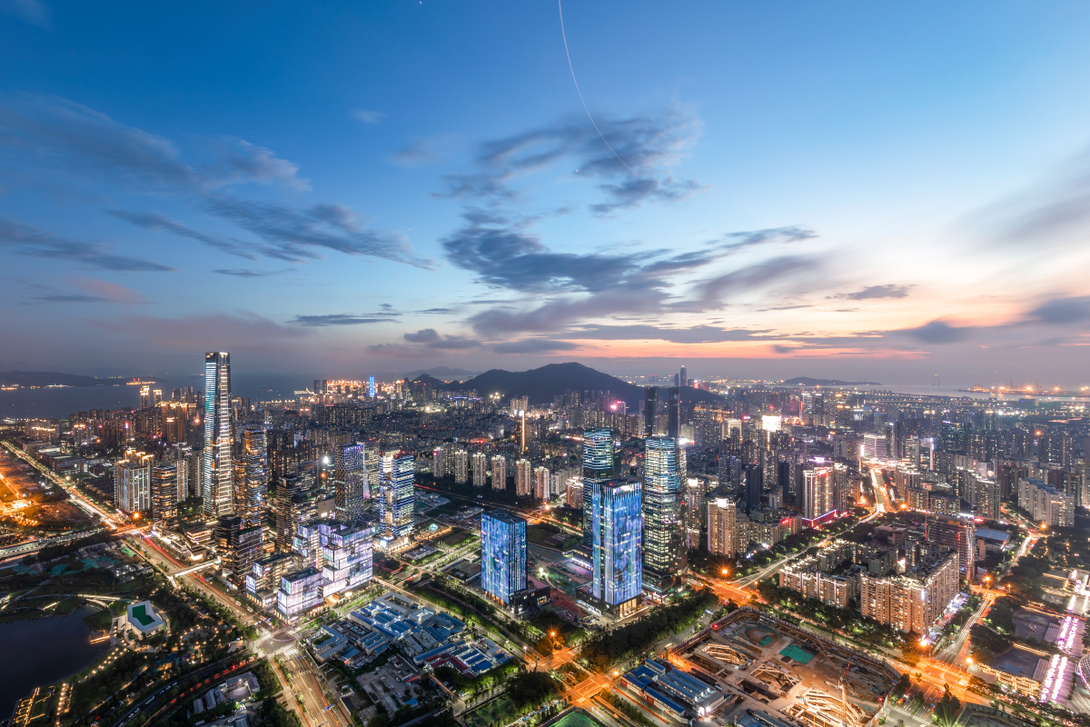 夜幕下的南头半岛