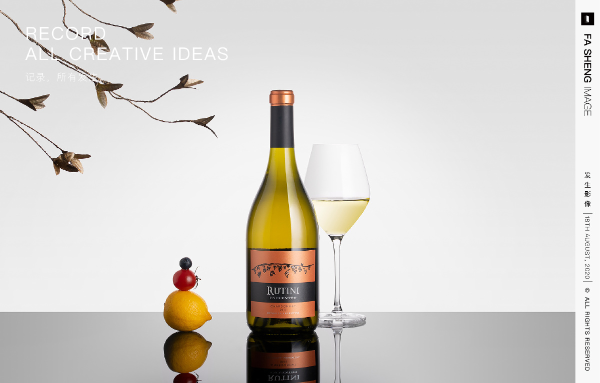 酒类摄影mossel莫塞尔rutiniwines系列