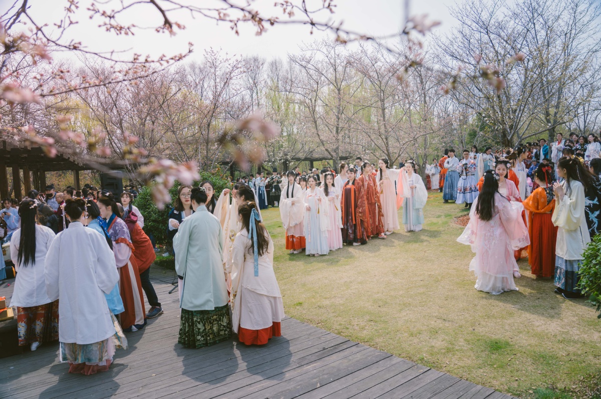 顾村公园樱花节汉服活动