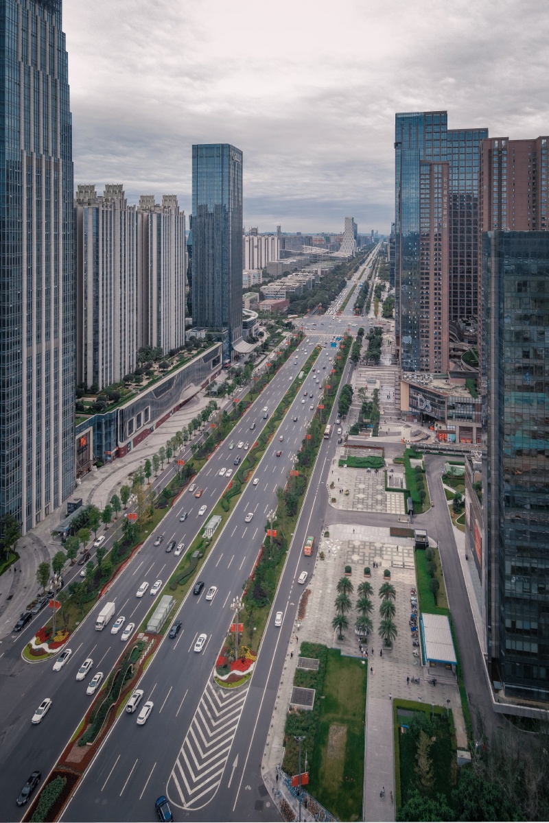 2021成都航拍天府大道
