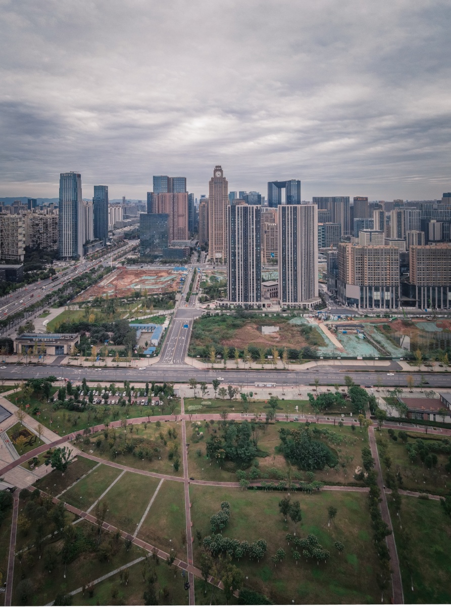 2021成都航拍天府大道