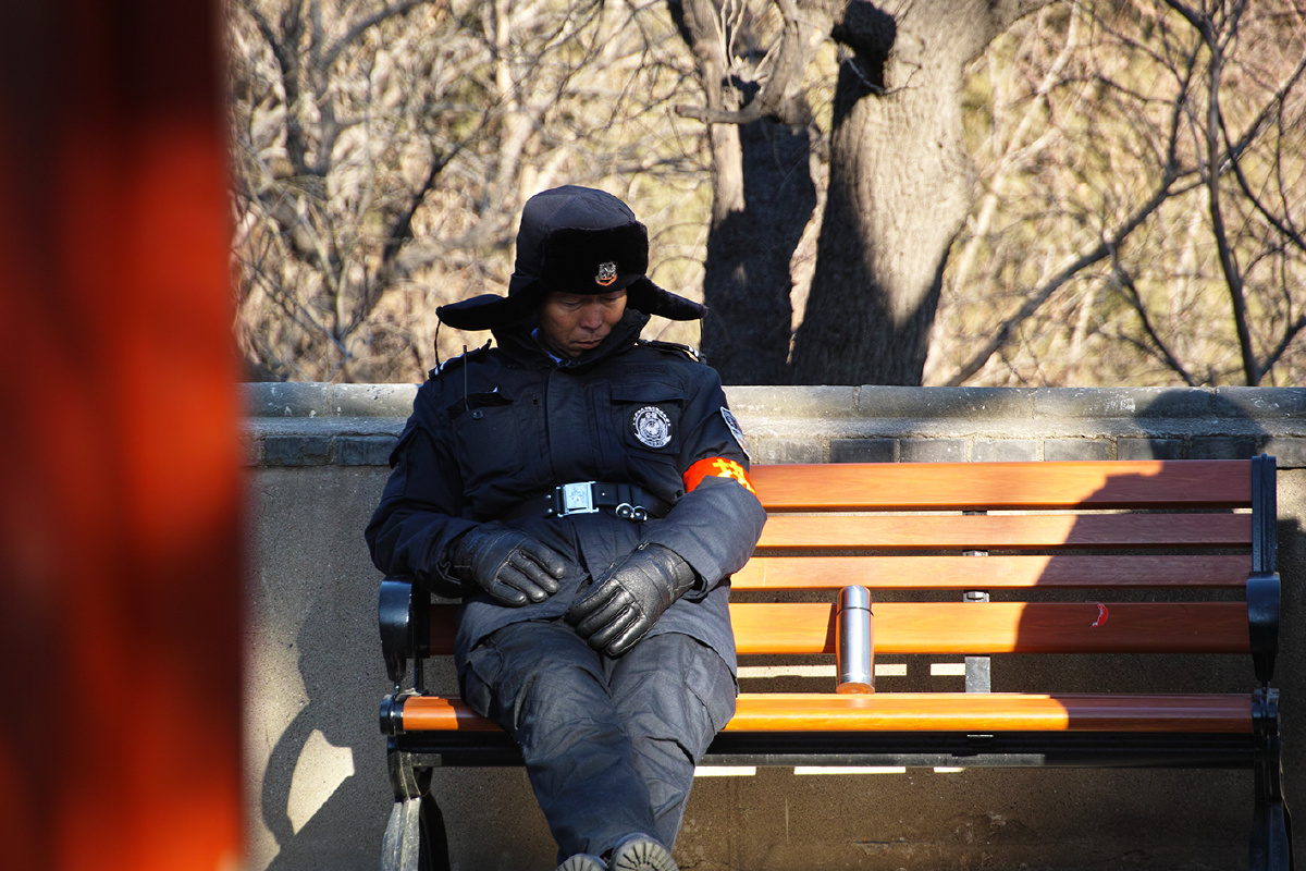 公园蹲点的警察蜀黍.