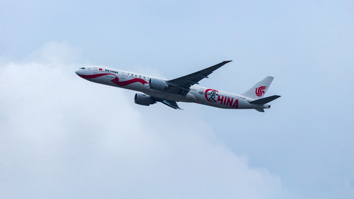 中国国际航空公司爱中国号飞机
