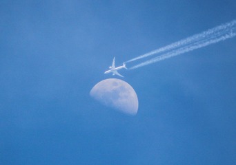 全日空航空 波音787与月