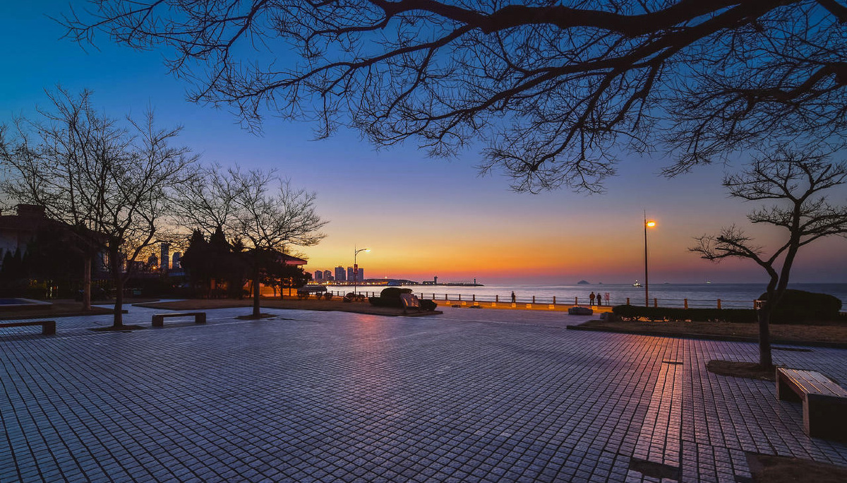 青岛初春的晨曦