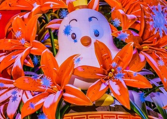 青岛春节的灯饰