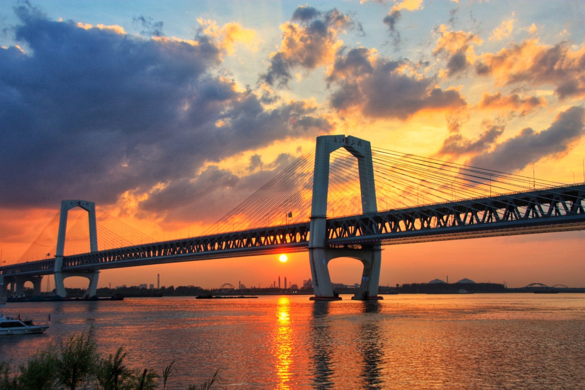 日落长江 - 主佑 - 图虫