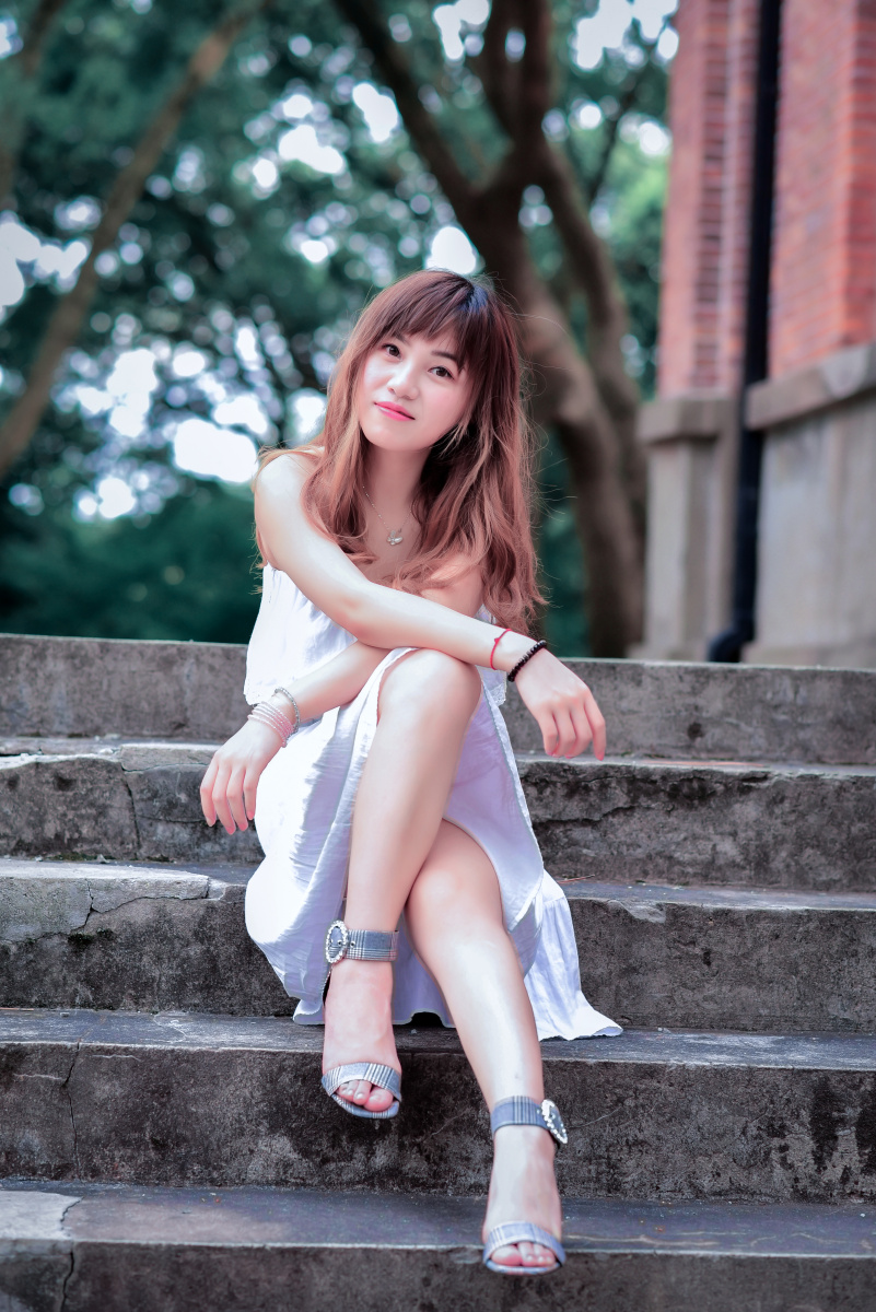 浙大之江校区夏日人像