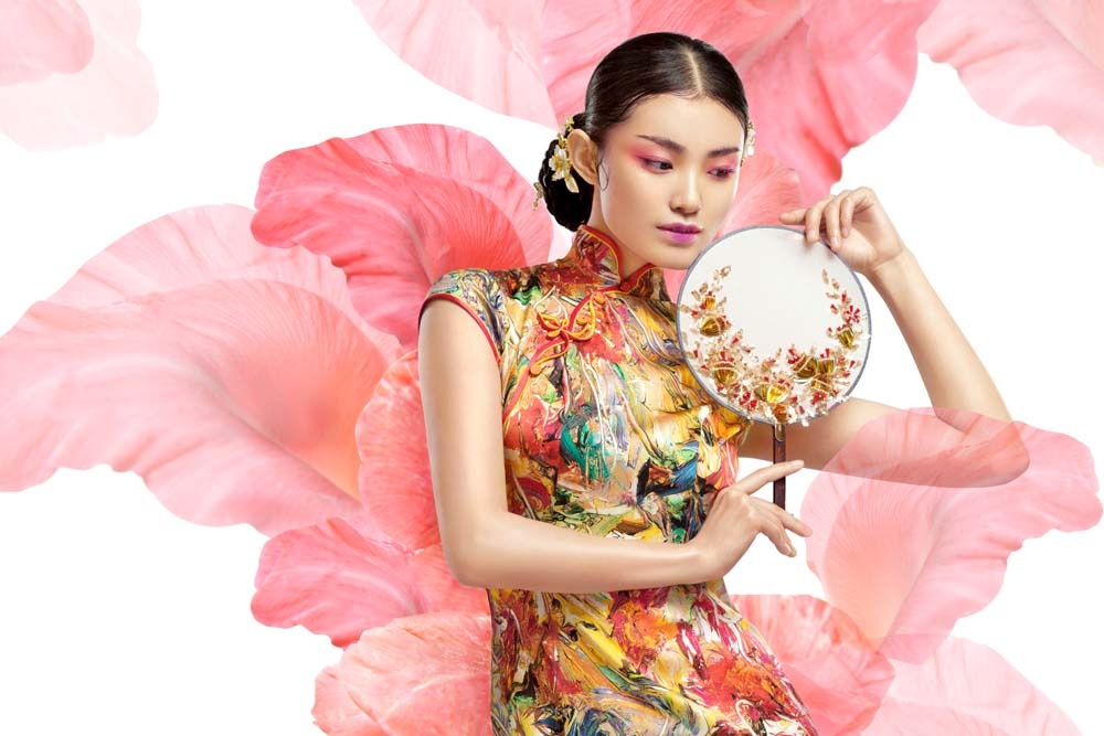 威芸2016旗袍大片大树时尚