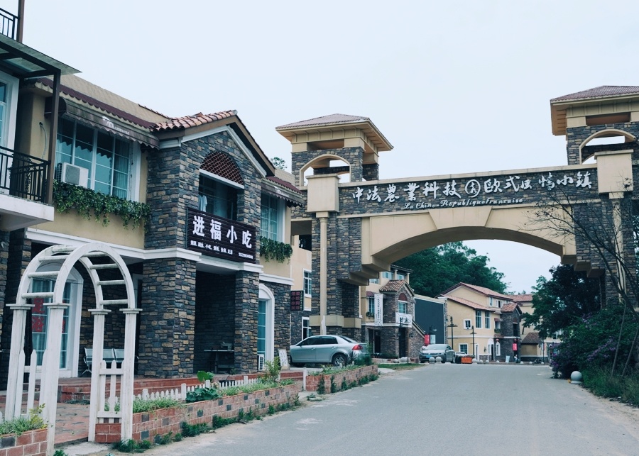 20200531四川南充江陵镇水罗家打造的欧式风情小镇行走此地仿佛置身于