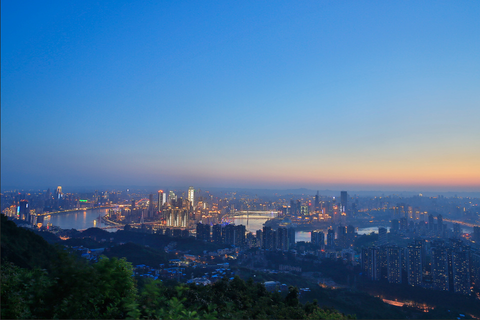 重庆夜景三块石摄影
