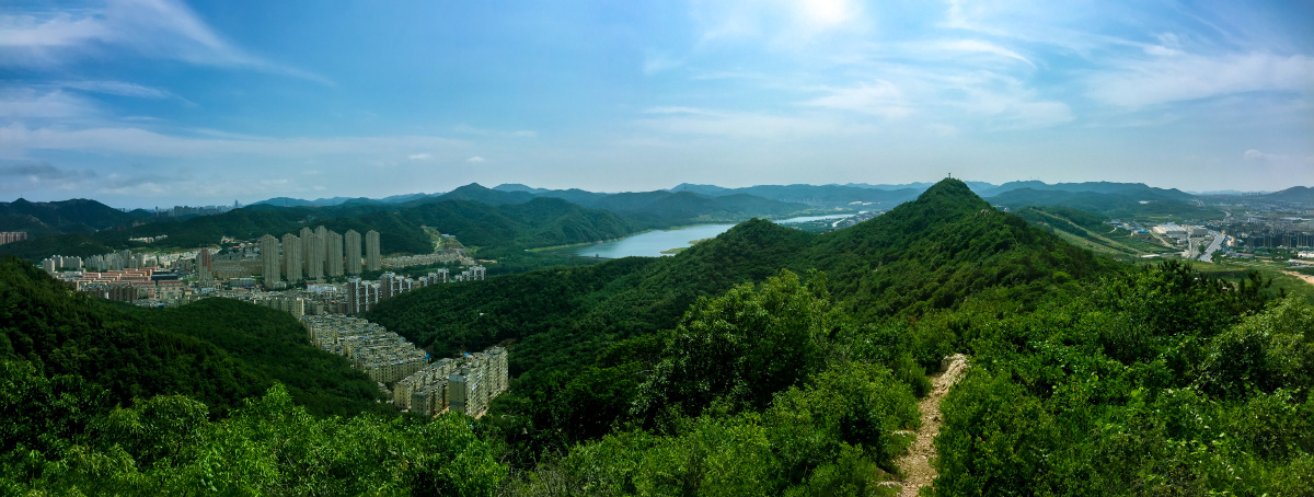 大连石门山山顶鸟瞰