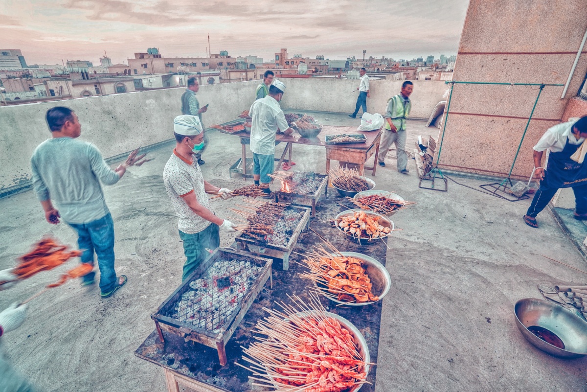楼顶烧烤party