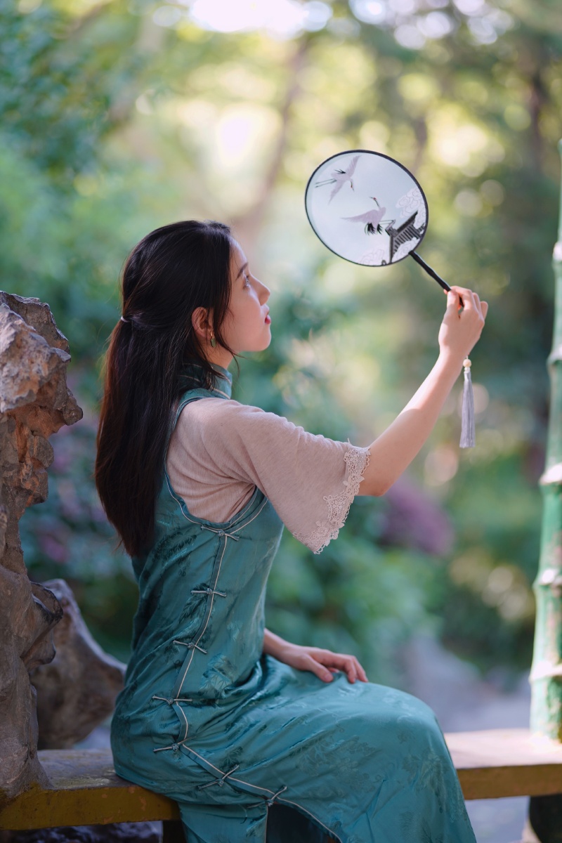 一袭青衣染就一树芳华轻摇罗扇诉说绝世风雅这一组还没修完我就迫不及