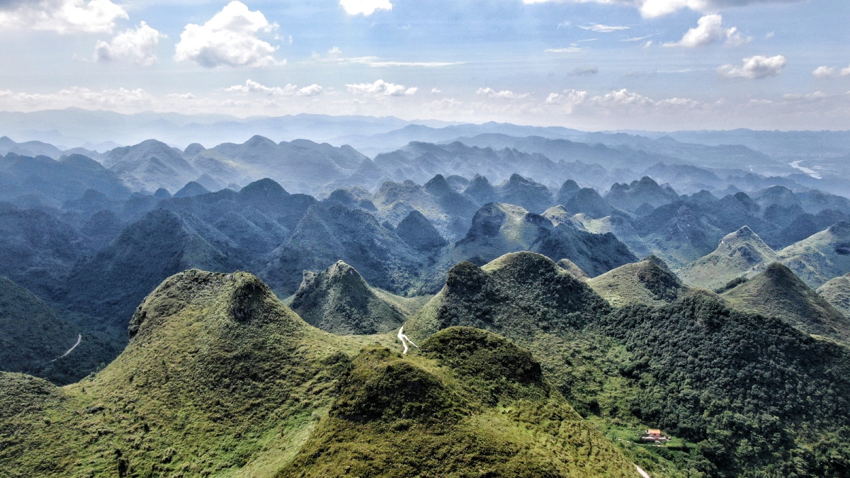 清远靘雾山航拍分享