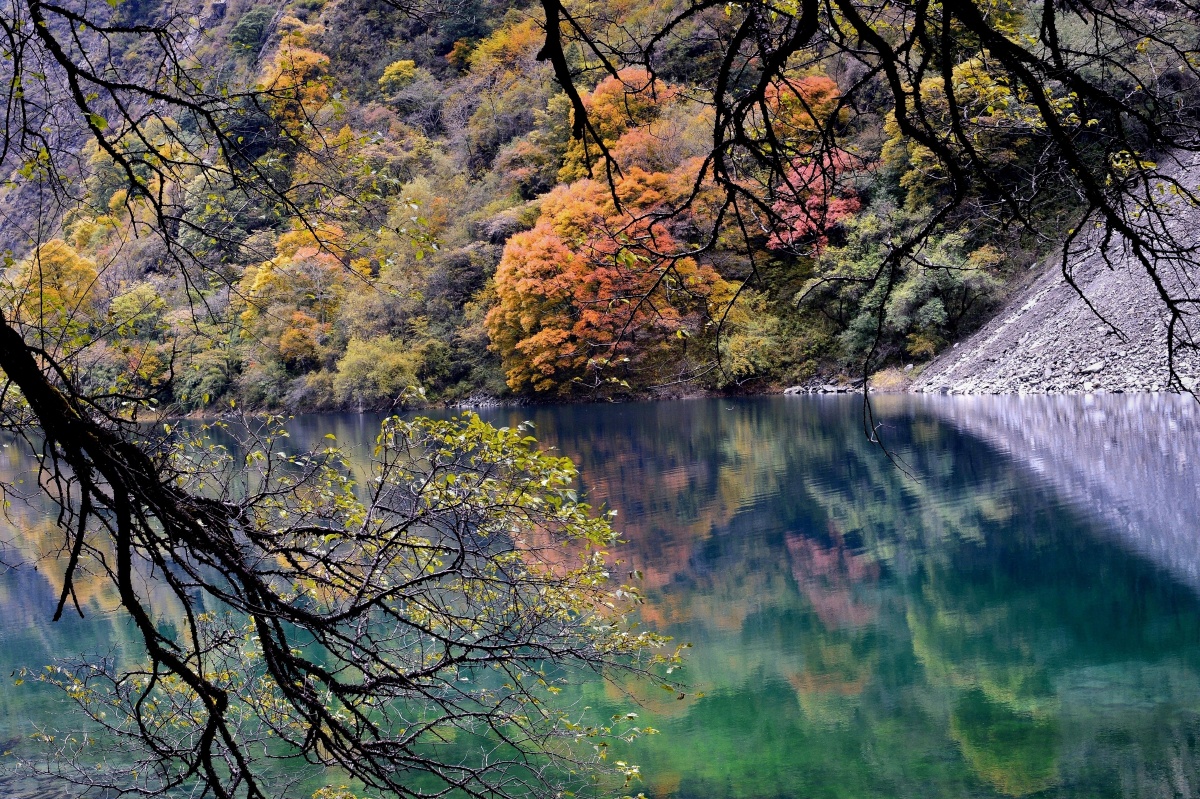 秋天的松坪沟真的美