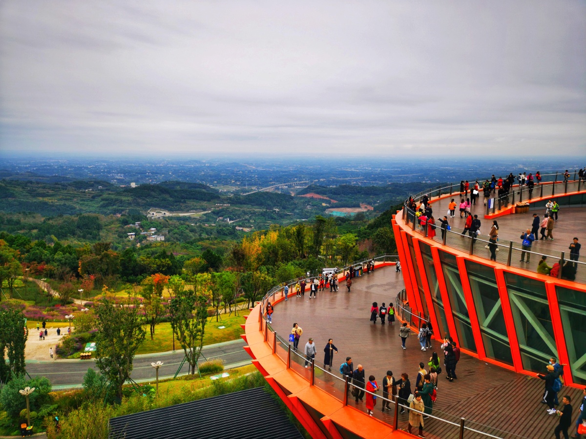 成都简阳丹景台又称成都之眼