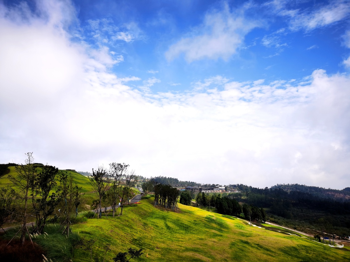 成都金堂淮口云顶牧场雏形