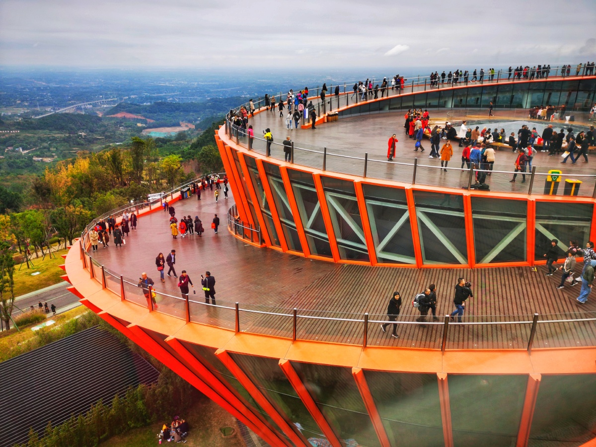 成都简阳丹景台又称成都之眼