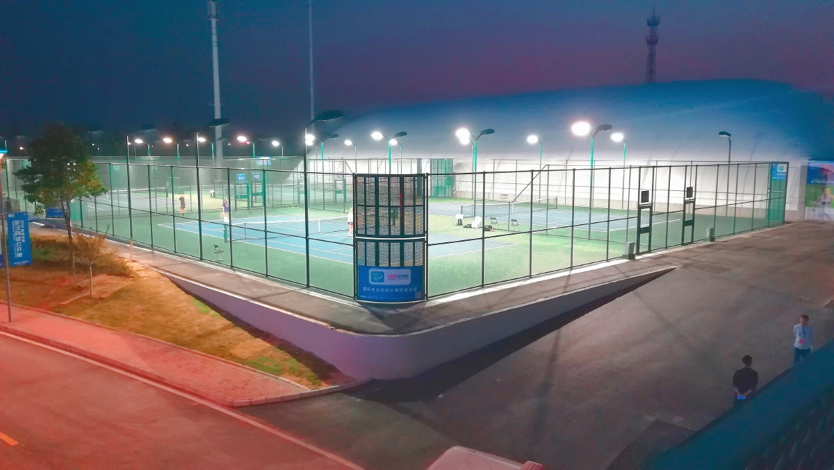 78武汉网球公开赛78摄于光谷国际网球中心开到了国际女运动员的