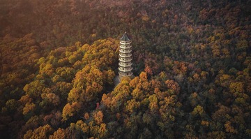 深秋灵谷寺