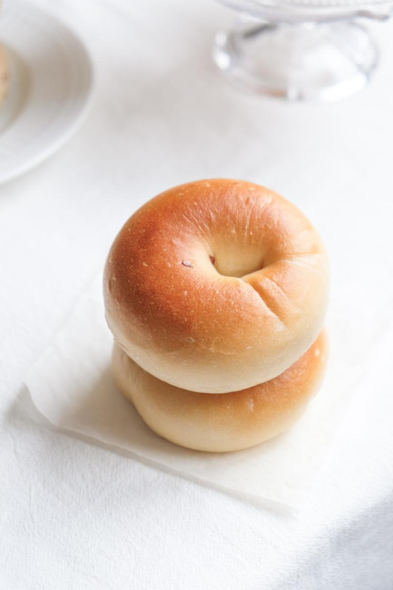 手工原味贝果 软软的