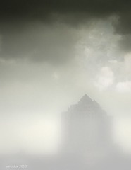 模糊的建筑