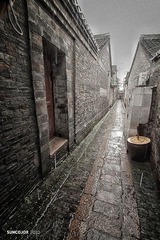 雨中镇江老街-西津渡口