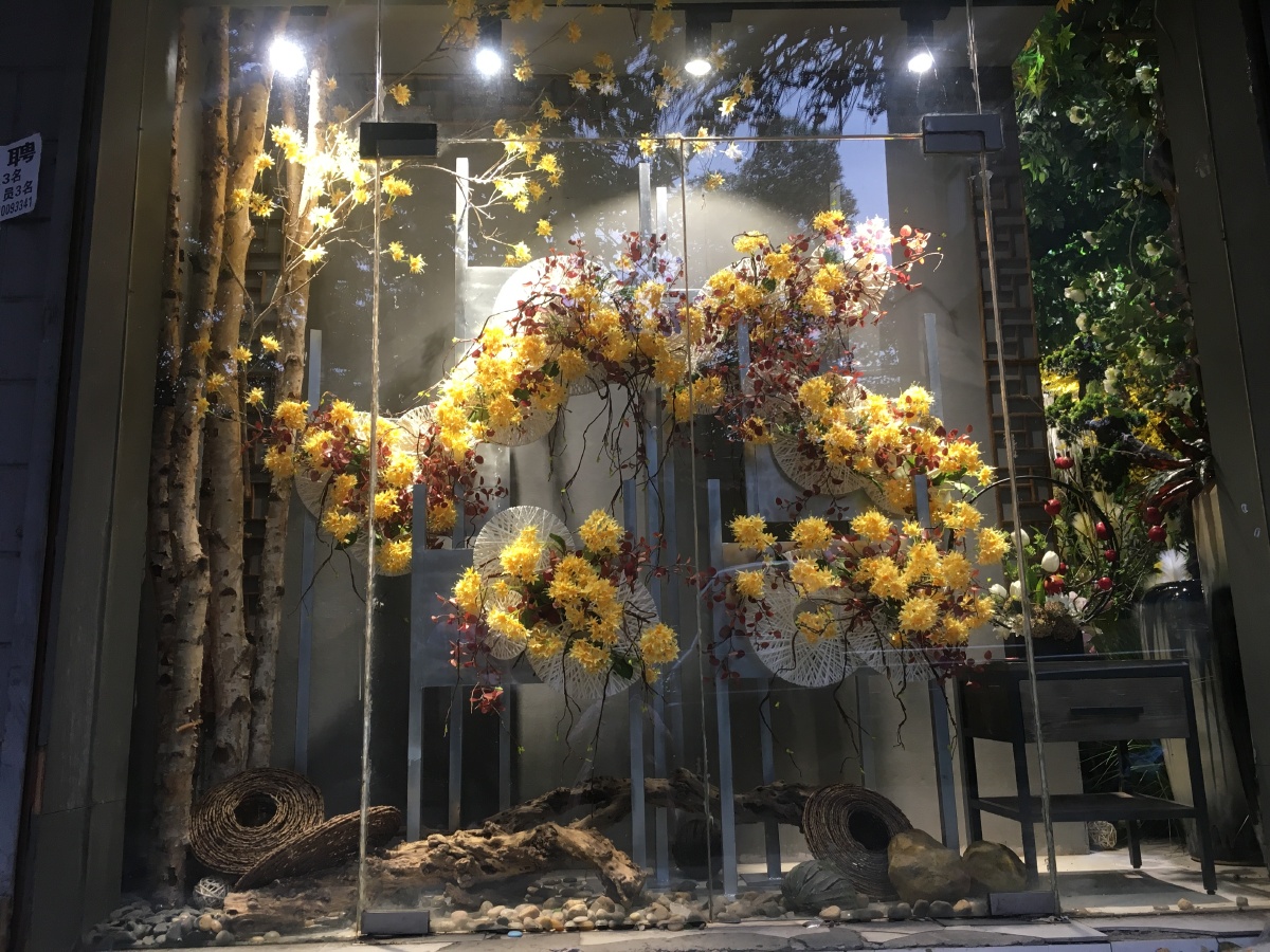 橱窗设计 - a0徐氏花艺工作 - 图虫