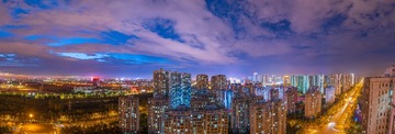 天青色烟雨后，夜幕初升晚霞未落