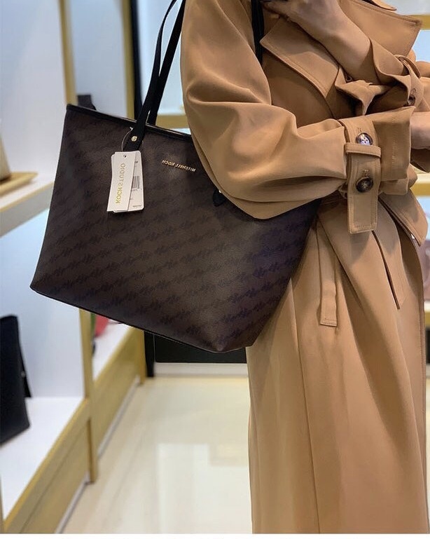 mitchellkoch购物袋咖啡现货杏色米色可接单预售10天左右发货