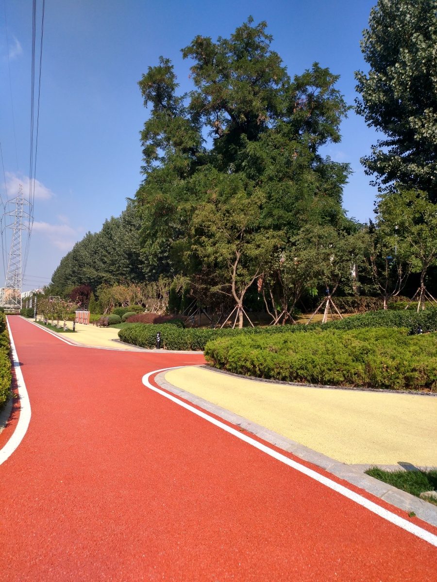 大连马栏子河带状公园的小路