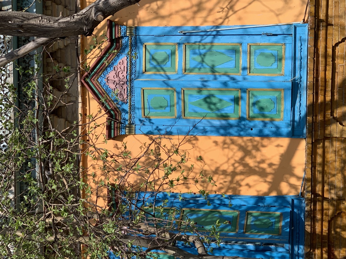 新疆伊犁彩色的伊宁四月初拍摄