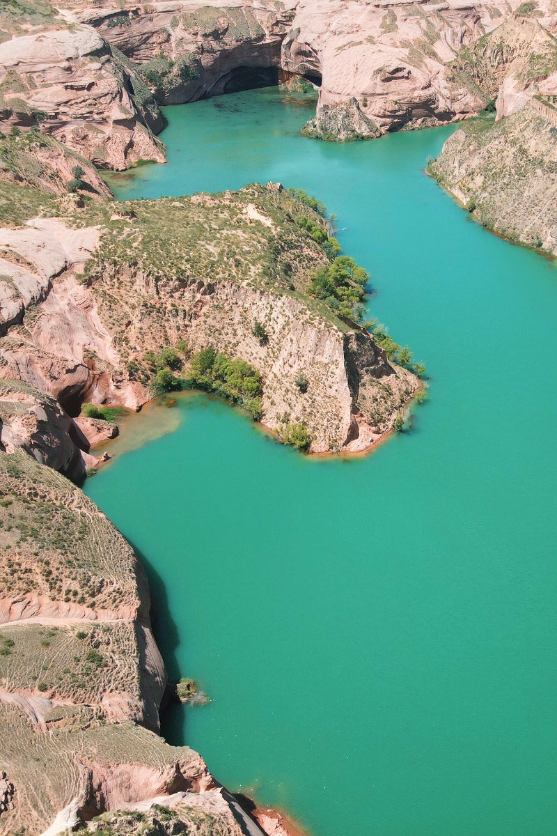 陕西榆林波浪谷鳄鱼湾观景台 今年五月去拍的 真是太美