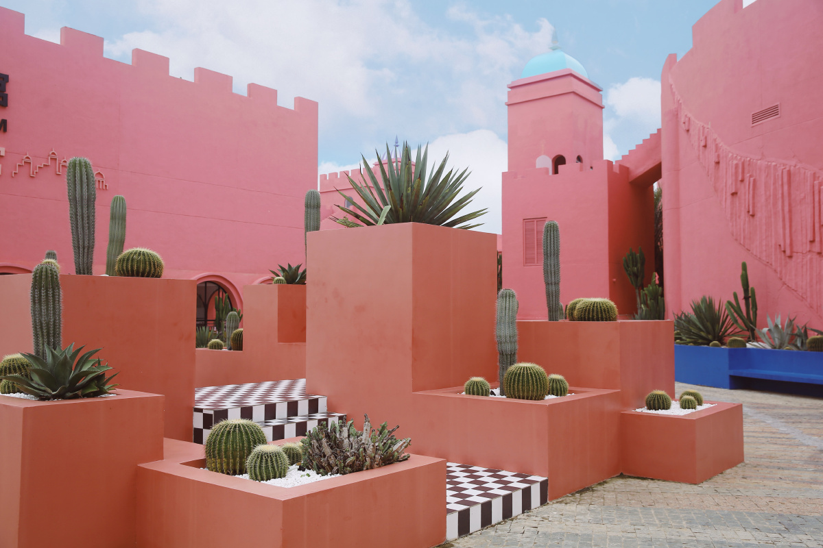 火山岛的粉红色城堡太少女心了