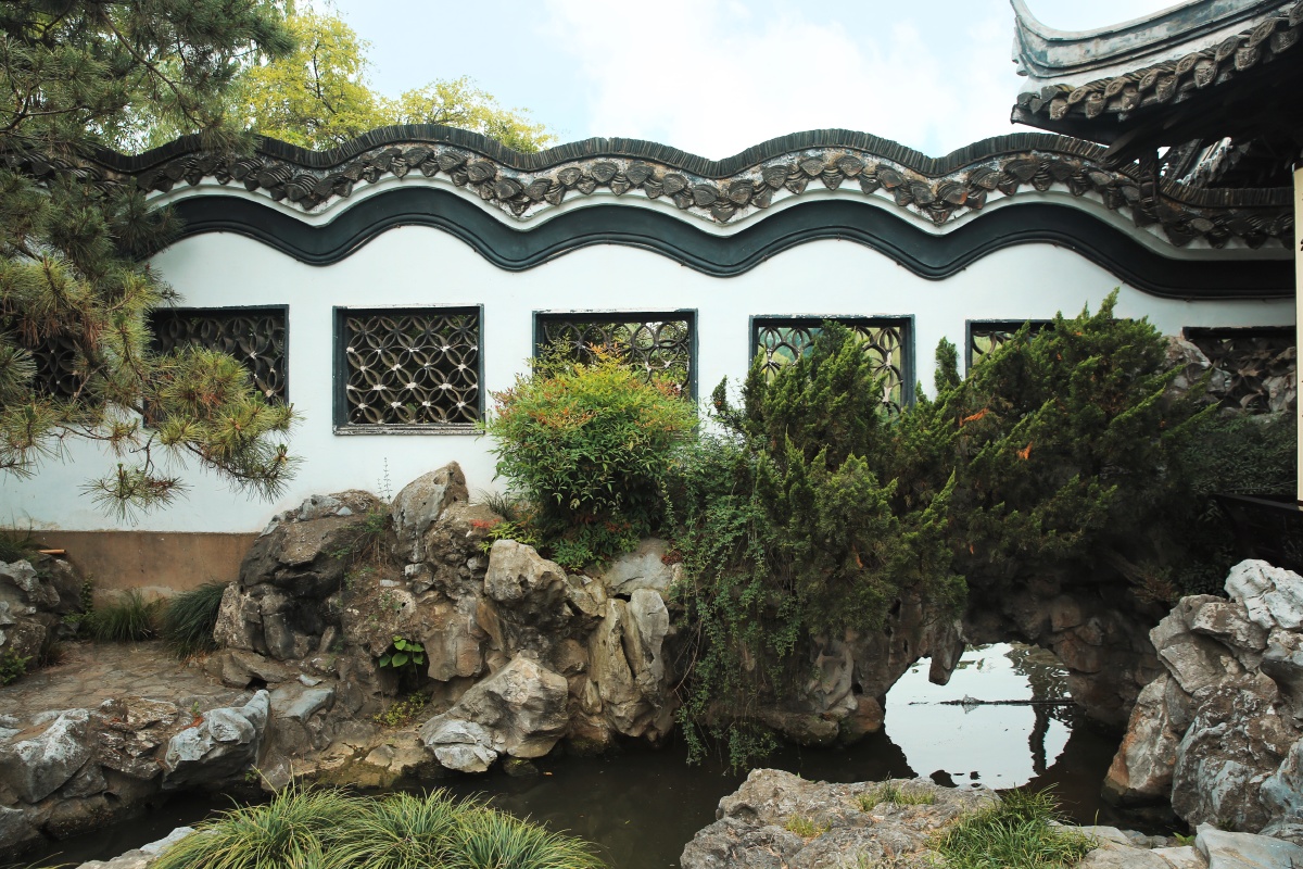 扬州 瘦西湖 中式庭院